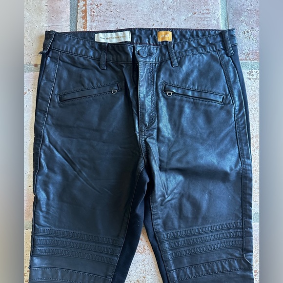 Pilcro and the Letterpress Faux Leather skinny ankle pants size 28 - Picture 2 of 6